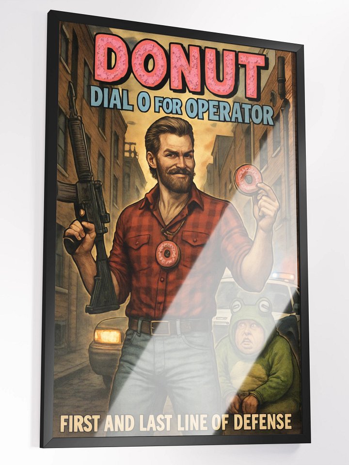 Donut Operator Mega Framed Print product image (2)