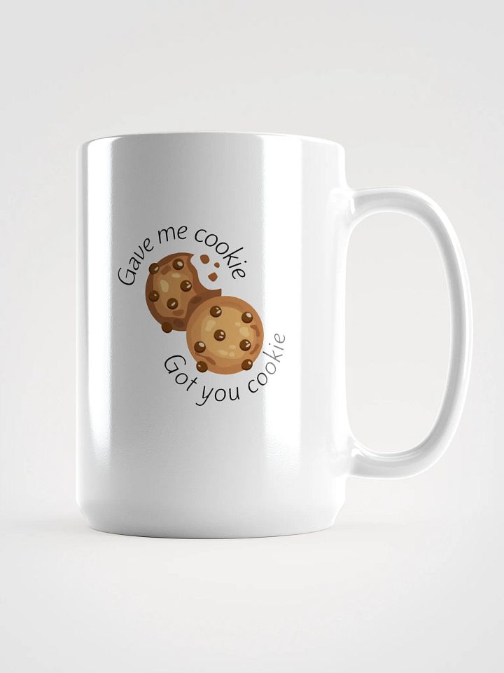 New Girl Nick & Schmidt Mug – White Glossy “Gave Me Cookie” TV Comedy Cup product image (1)