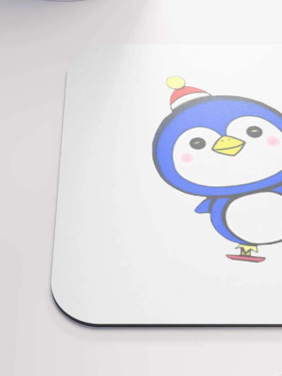 Festive Ice Skating Penguins Mouse Pad product image (6)