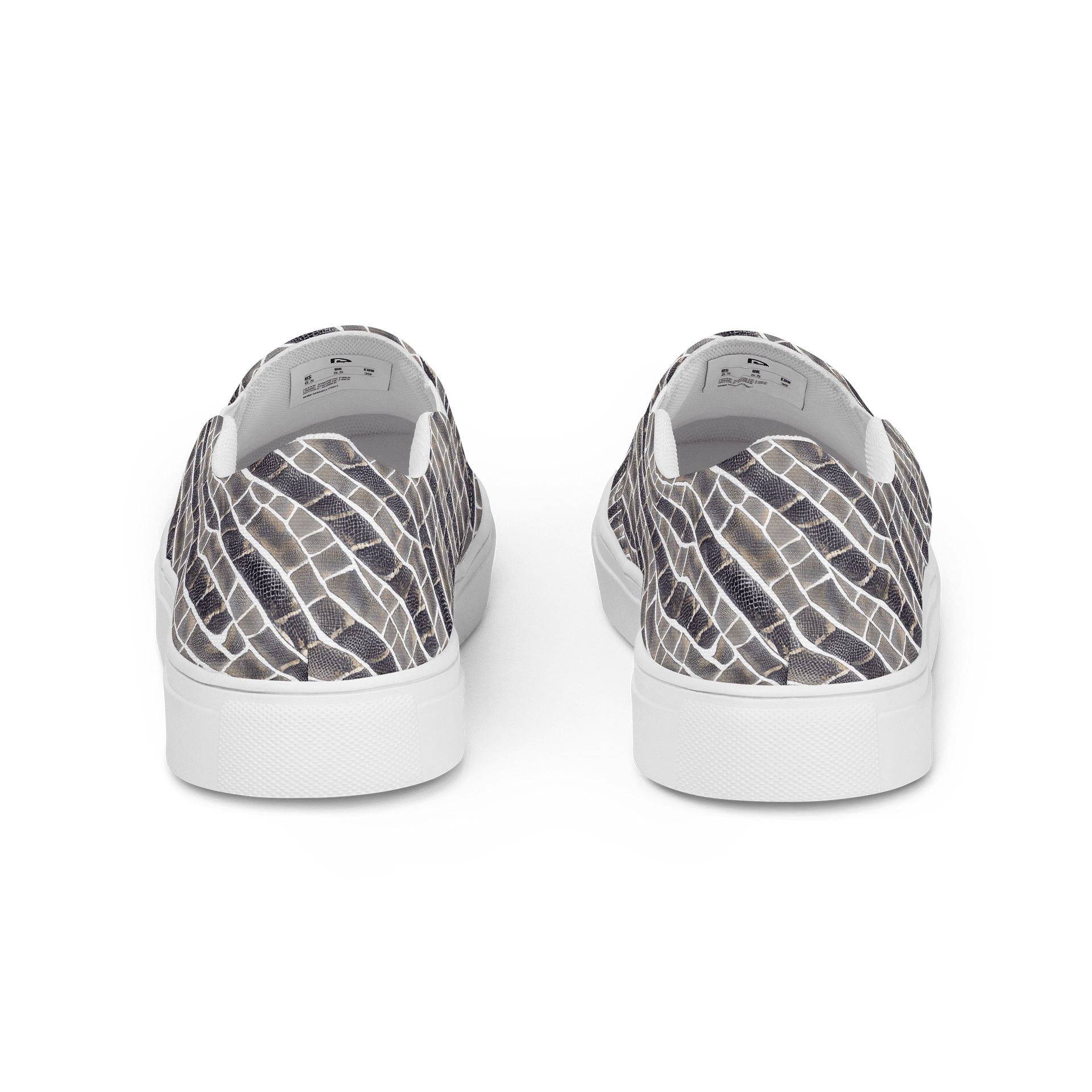 Grey Snake Skin Canvas Shoes product image (4)