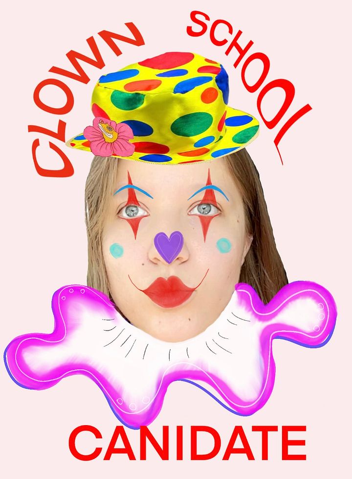 me, I’m the clown. Sticker product image (1)