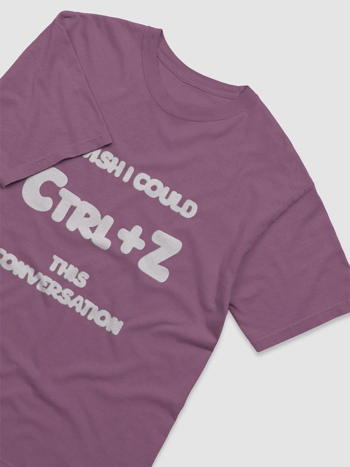 【Ctrl+Z】White Text Garment-Dyed Heavyweight T-Shirt product image (2)