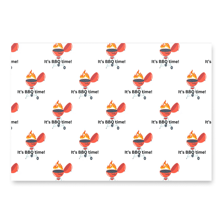 It's BBQ time Wrapping Paper product image (1)
