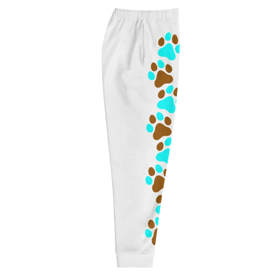 CassMutt Paw Print Joggers (WHITE) product image (4)