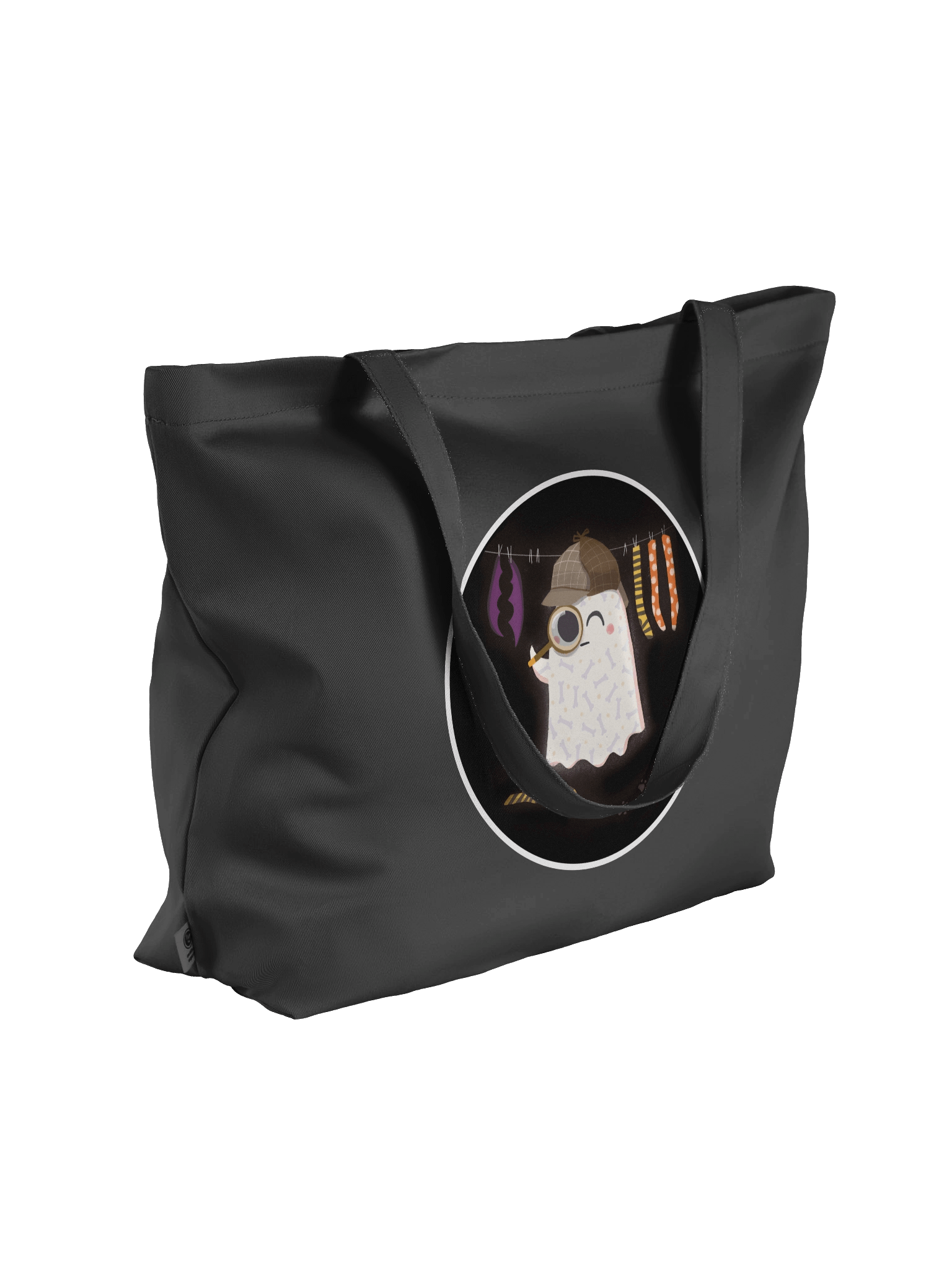 Little Ghost Sherlock Bones - Tote Bag product image (4)