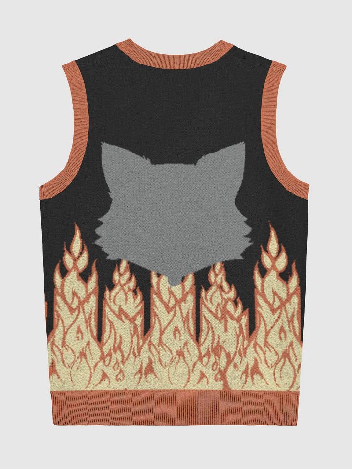 Knitted raccoon vest product image (6)