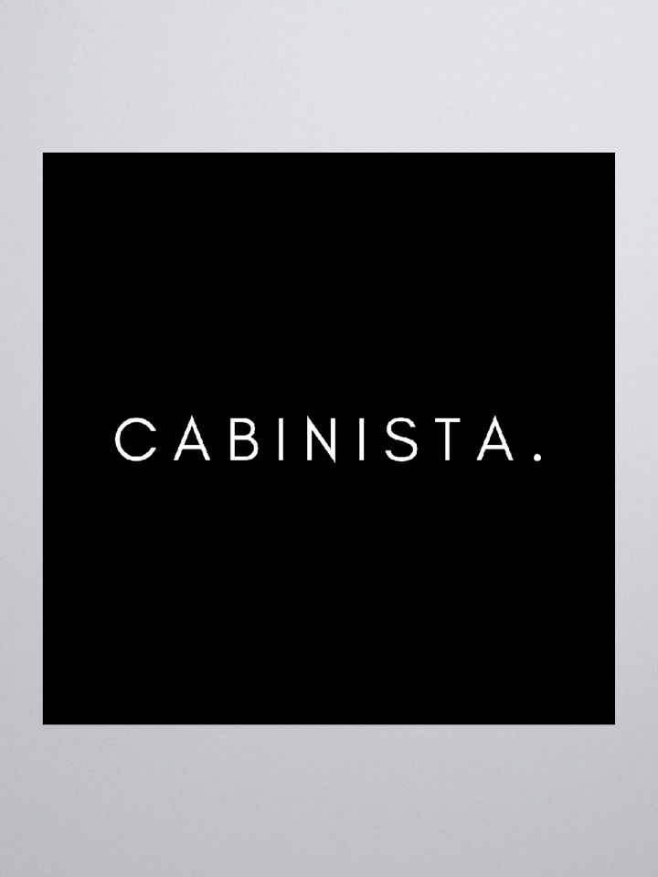 The Cabinista Kiss Cut Stickers (Black Text) product image (1)