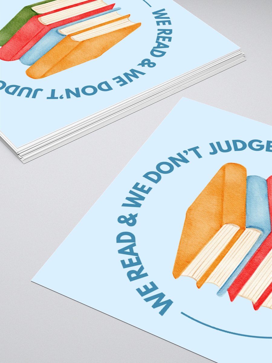 We Read & We Don't Judge Sticker product image (4)