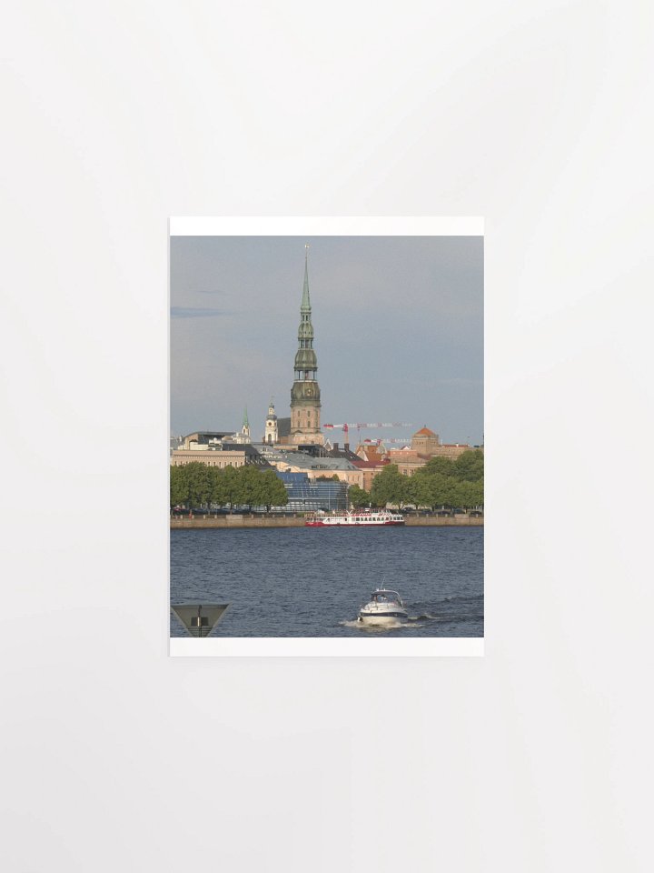 Riga - St. Peters Church and Daugava River from Vansu Bridge Viewpoint - print/poster product image (4)