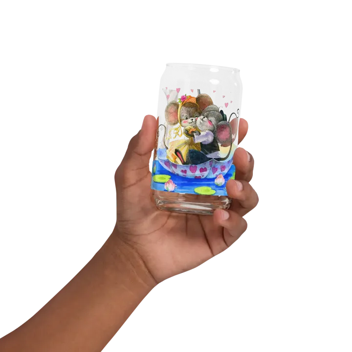 Four Seasons of Love: Sailing Into Summer Can-Shaped Glass | Romantic Summer Drinkware product image (2)