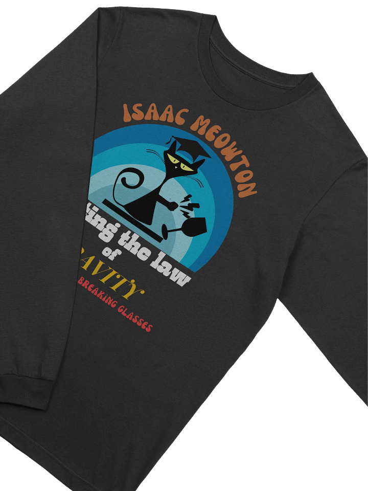 Blue Isaac Cat Lover Long Sleeve T-Shirt product image (2)