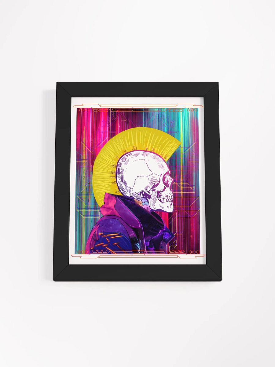Framed Matte Poster - Skull Mohawk product image (2)