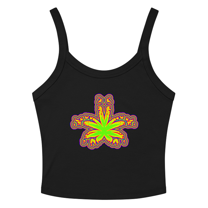 Rainbow Pride Pot Leaf Twisted Tank Top, 420 Cannabis Leaf Clothing product image (2)