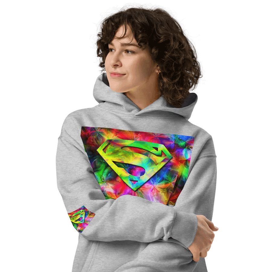 Psychedelic Superman Shield Hoodie product image (4)