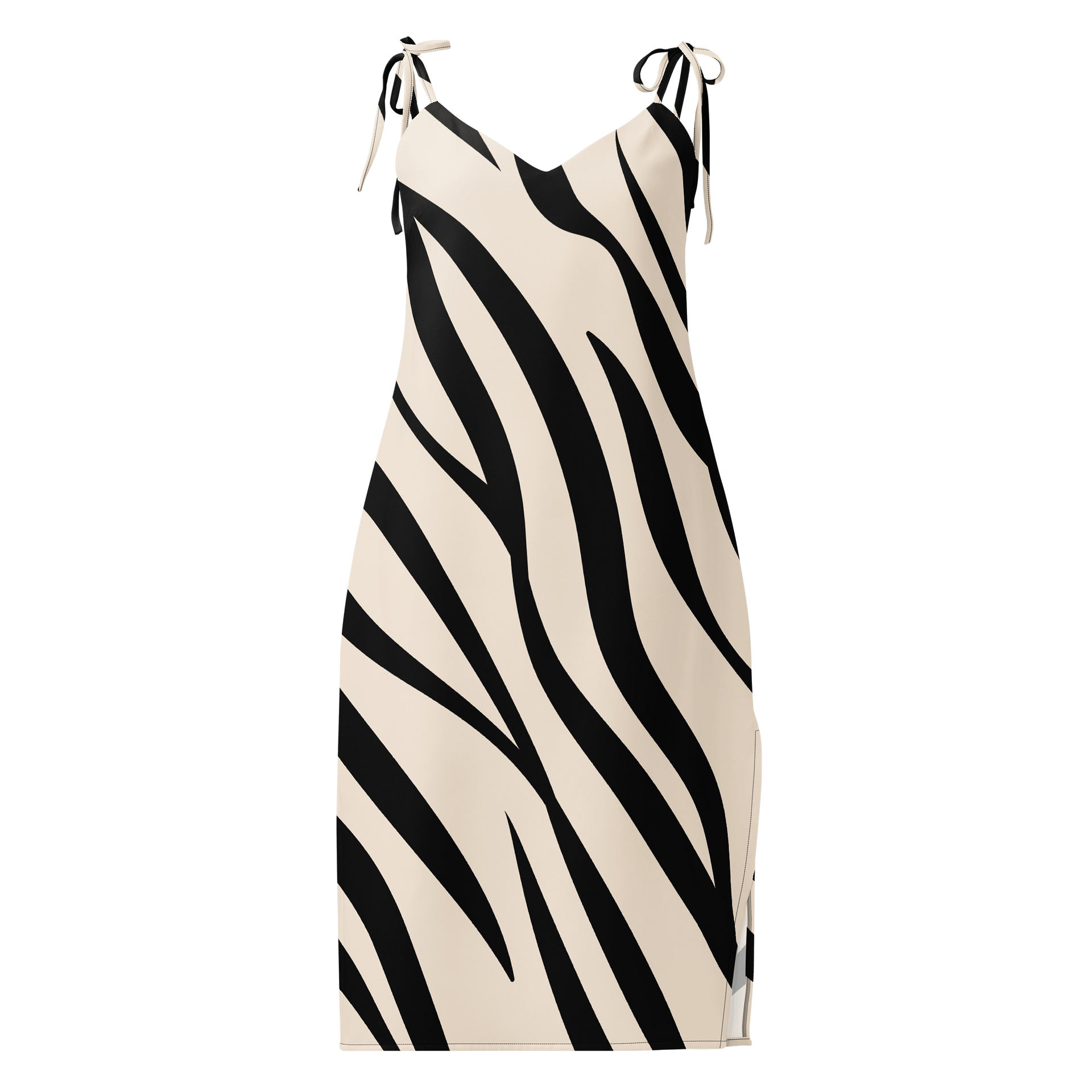 Zebra Stripes Chiffon Slip Dress product image (1)