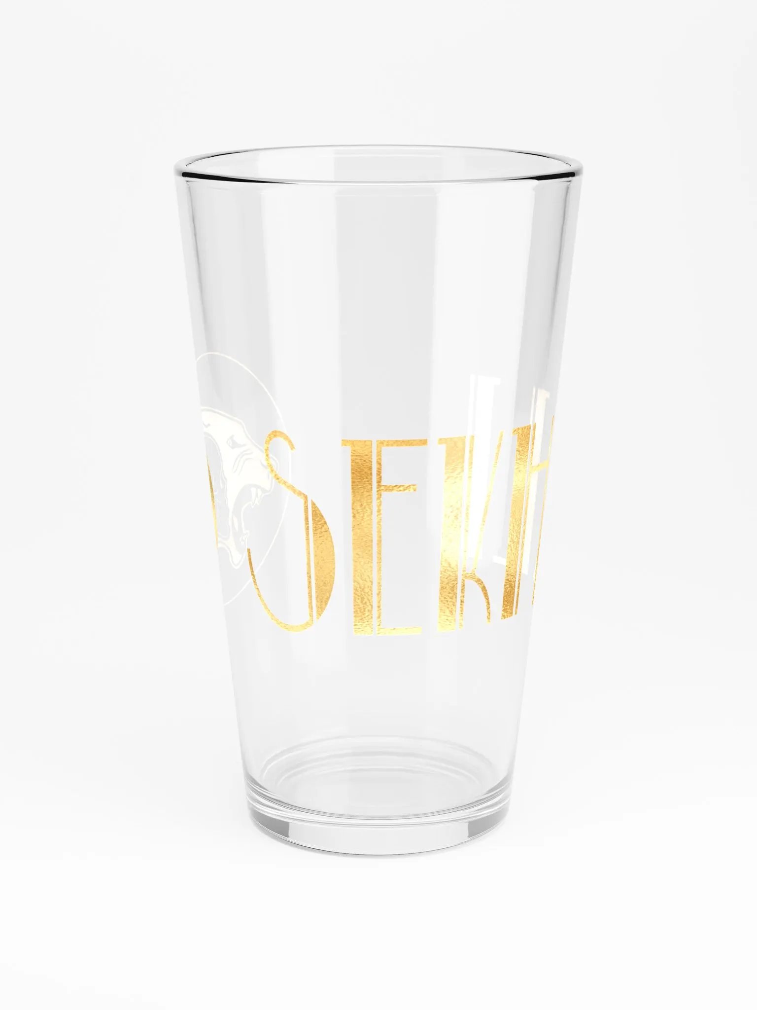Sekhali Logo Gold Foil Pint Glass product image (3)