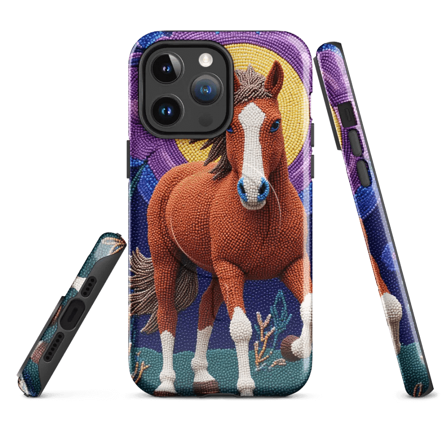 Faux-beaded horse in Moonlight MagSafe® Tough Case product image (1)