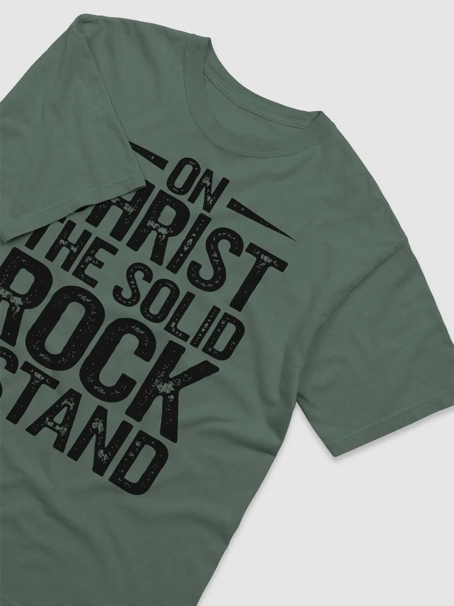 On Christ the Solid Rock I Stand Garment-Dyed Comfort Colors Christian T-Shirt product image (2)