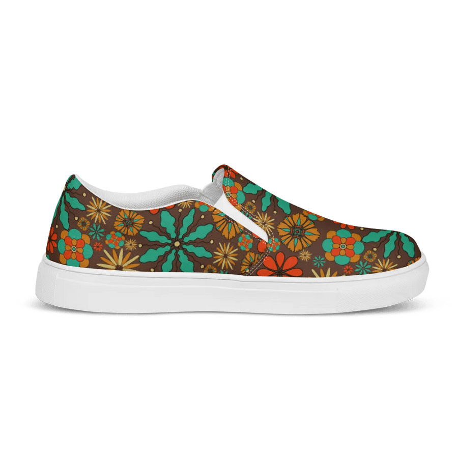 Retro Inspired Floral Canvas Shoes product image (9)