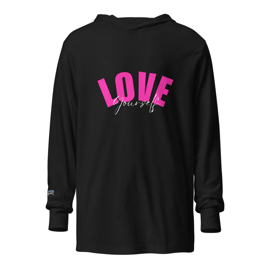 Love Yourself Hooded Long Sleeve Tee product image (1)