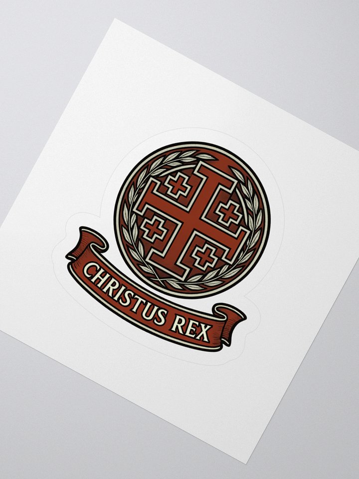 Christus Rex Sticker red product image (2)