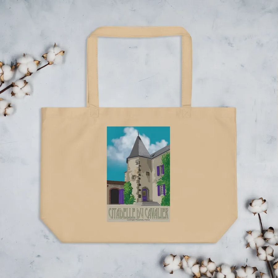 Eco Friendly Tote Bag with Château illustration product image (3)