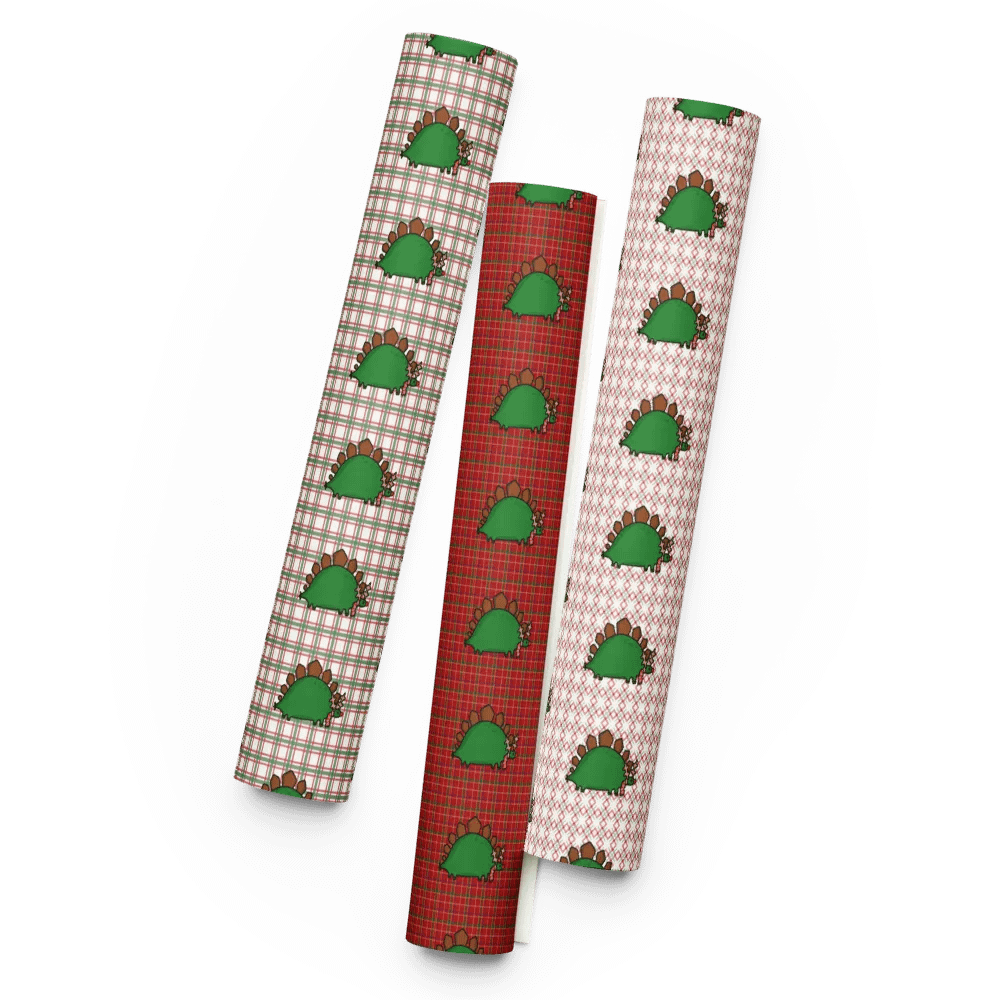 Rudolph The Stegosaurus Wrapping Paper Sheet Set (3 Sheets) product image (1)