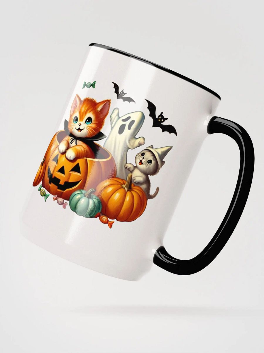 Kittens and Ghost Halloween Mug - 15 oz Coffee Cup product image (3)