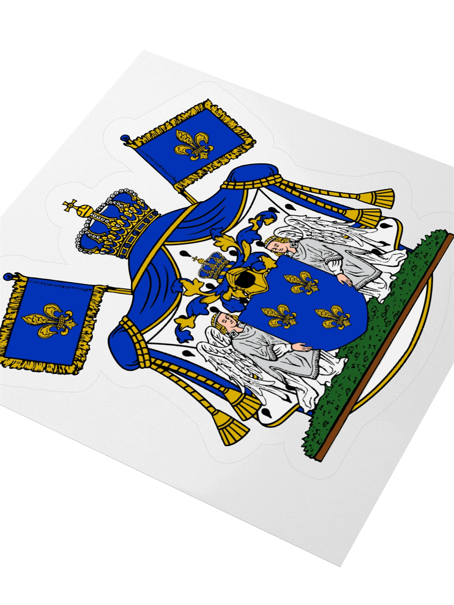 French Royal Coat of Arms Kiss Cut Sticker product image (3)