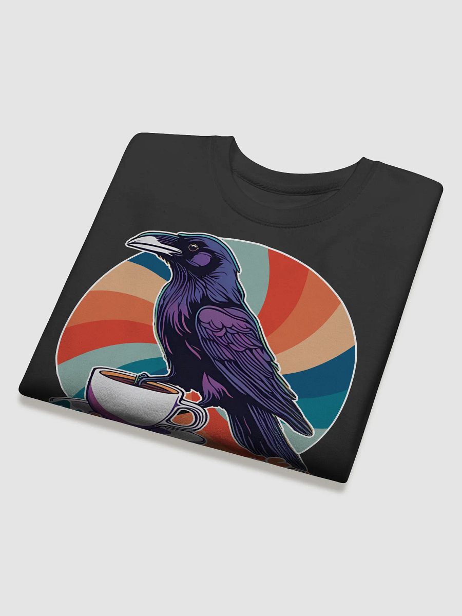 Nevermore Coffe Please! Raven Retro Sweatshirt product image (4)