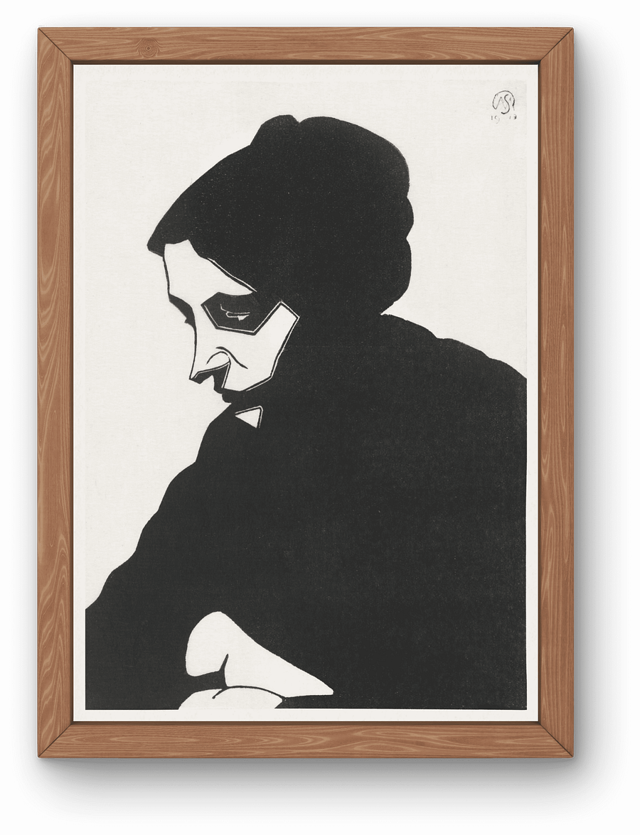 [Digital] Portrait of an unknown woman (Portret van een onbekende vrouw) (1913) - Samuel Jessurun de Mesquita product image (1)