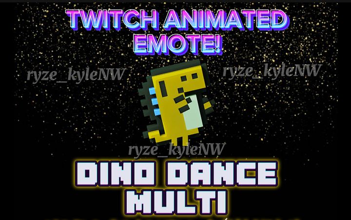 Twitch Animated Emote DINO DANCE MULTI product image (1)