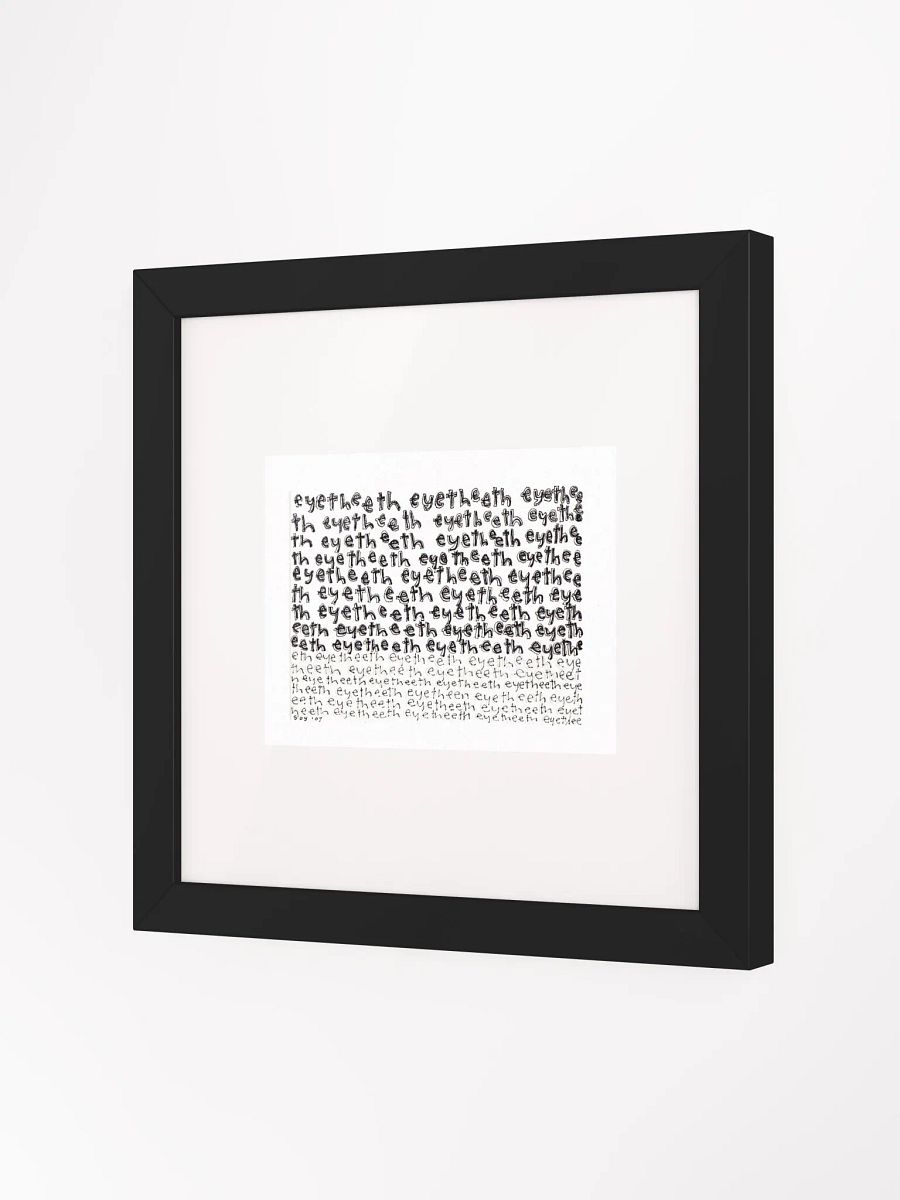 eyetheeth Panel Card Print Framed product image (3)