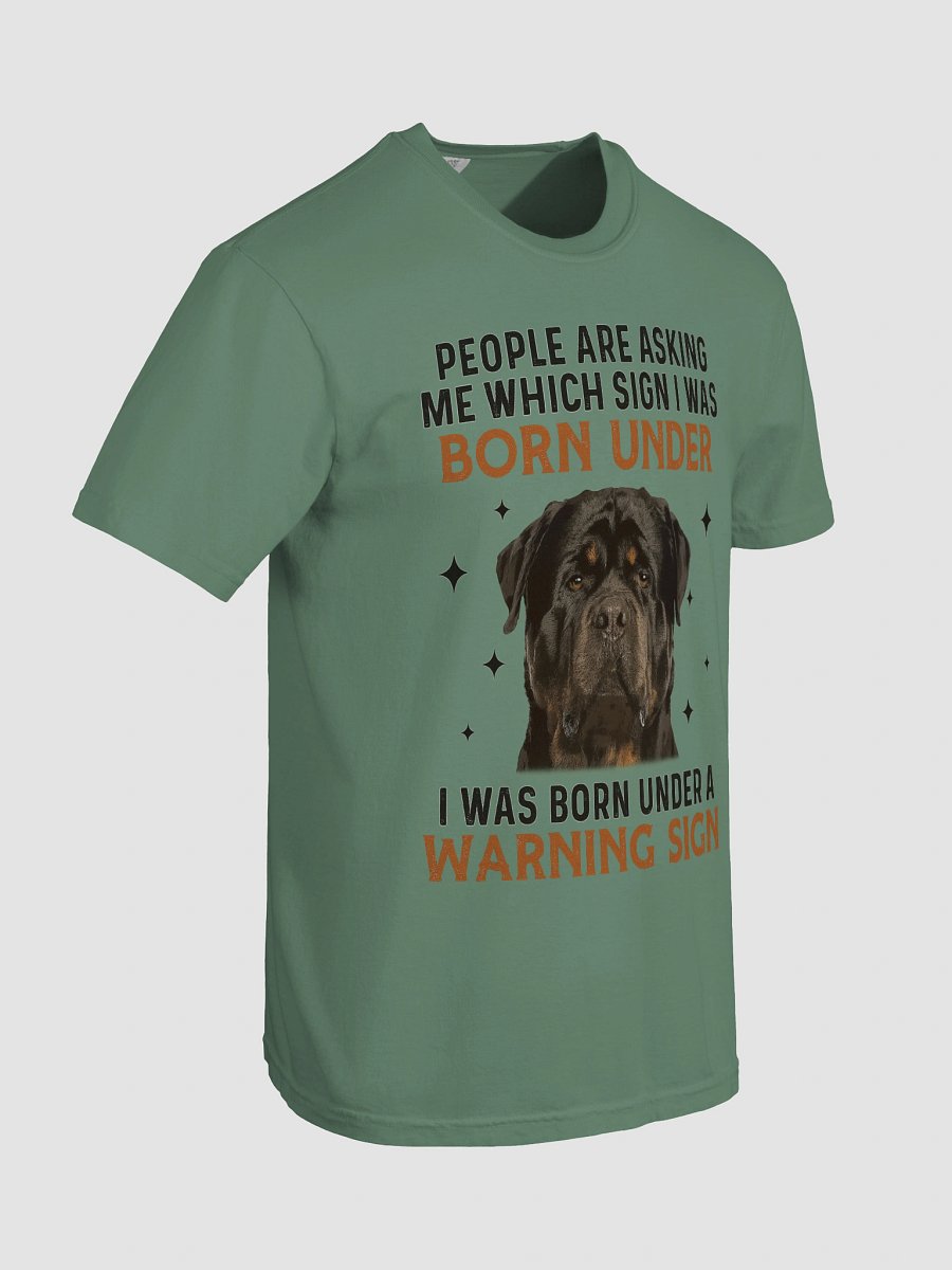 Rottweiler - Born Under Warning Sign T-Shirt product image (77)