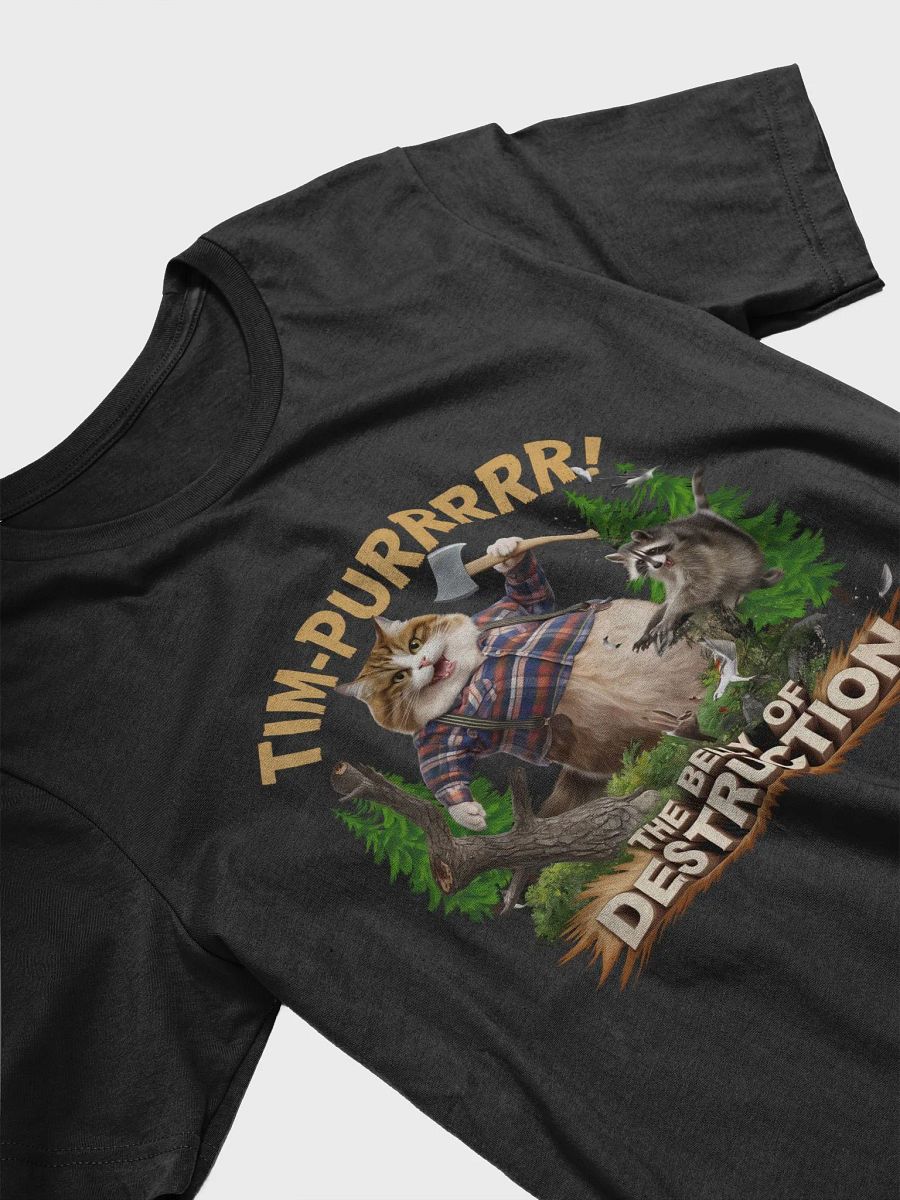Belly of Destruction Lumberjack Cat T-Shirt product image (3)
