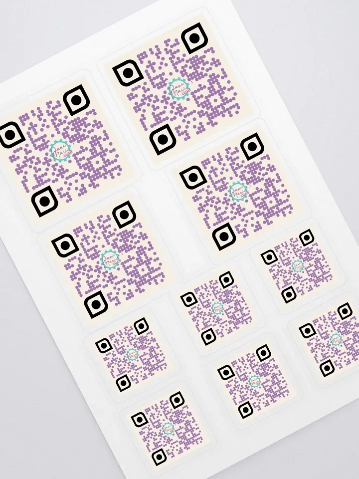 The QR Code Sticker Sheet product image (1)