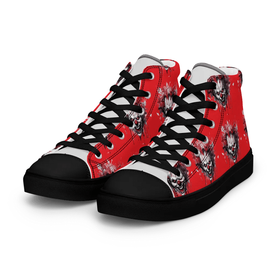 Sinister Clown Red Men's High Top Shoes product image (7)
