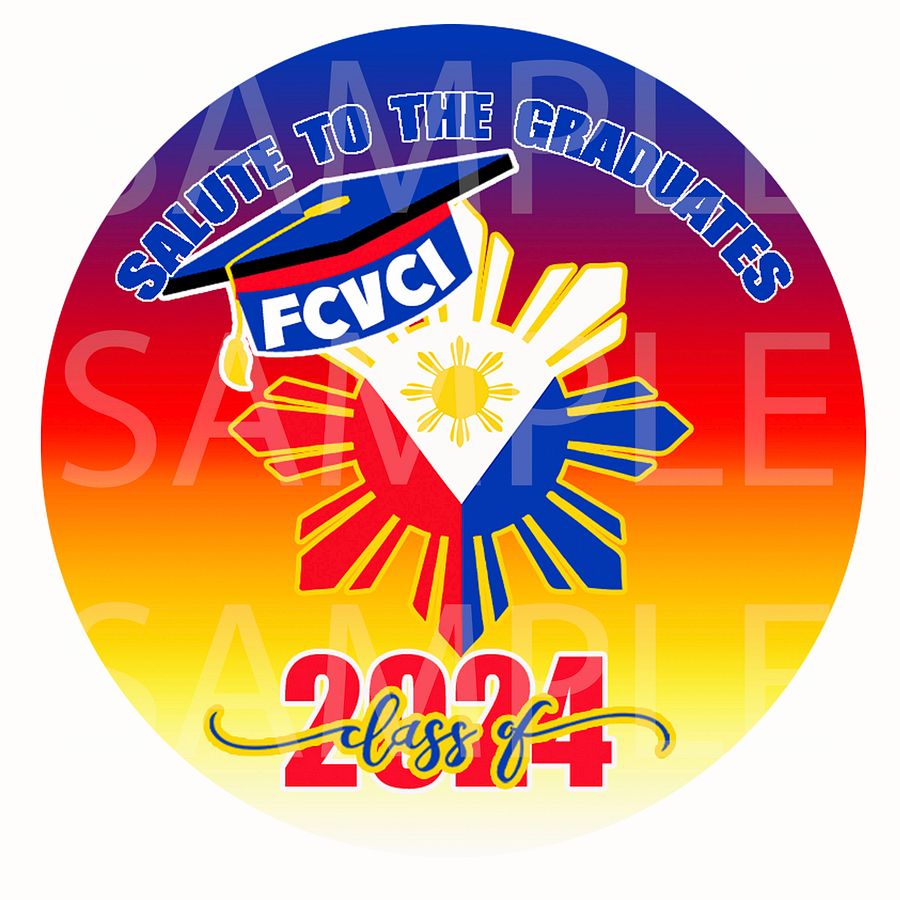 Custom Personalized Filipino Graduation Lollipops with Class of 2024 and Vibrant Philippine Flag Sun Design Lollipops with Red, Blue, and Yellow Ribbon Bows - 12 Piece Set product image (2)