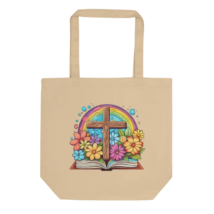 Rainbow Cross Hope Tote Bag product image (1)