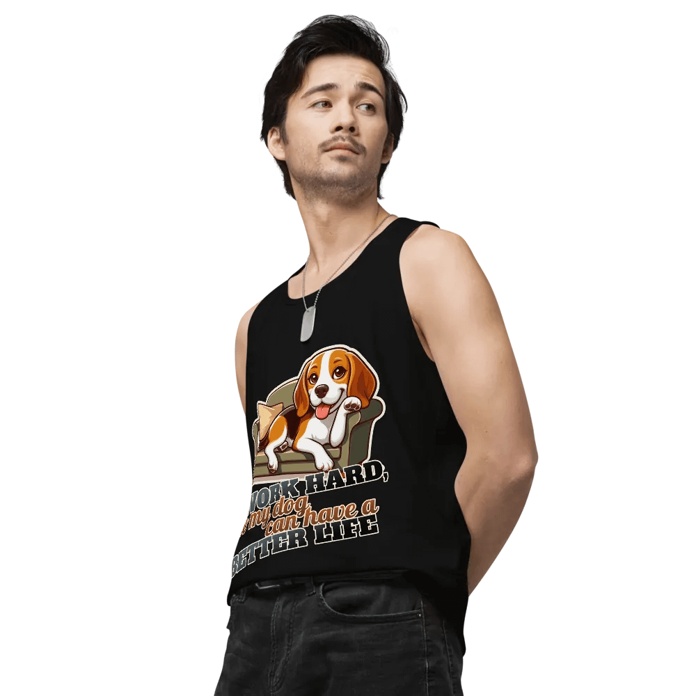 Work Hard - Beagle sofa - Tank top product image (11)