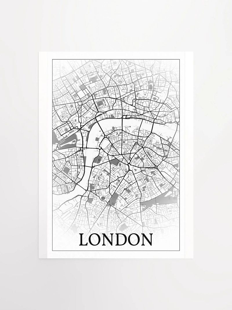London, England, city map print