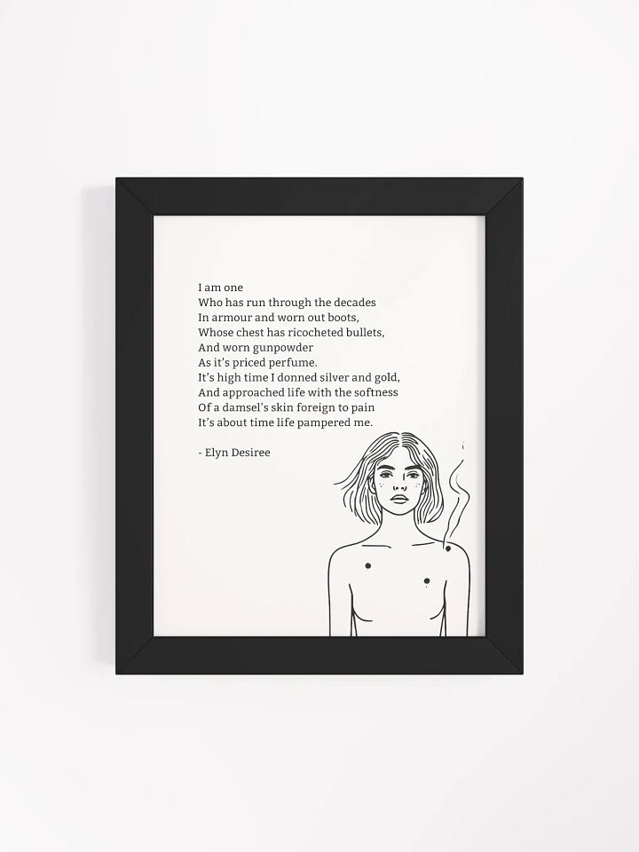 Gunpowder Poem Framed Matte Poster product image (1)