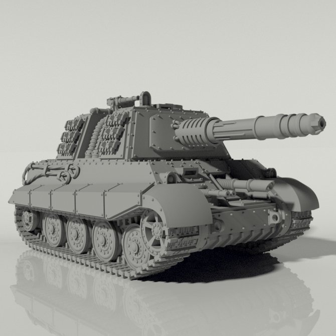 Grim Jagdtiger II Heavy Tank Destroyer STLs product image (2)