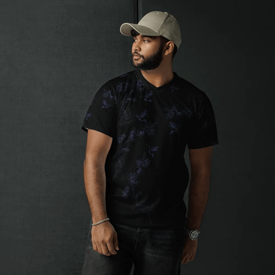 T shirt all over print hummingbird design product image (6)