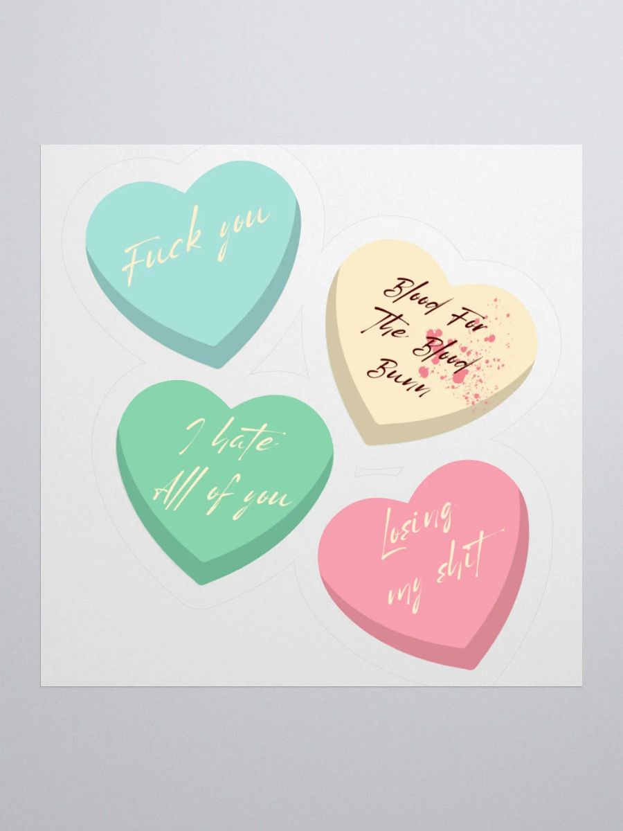 Rude Valentine stickers product image (2)