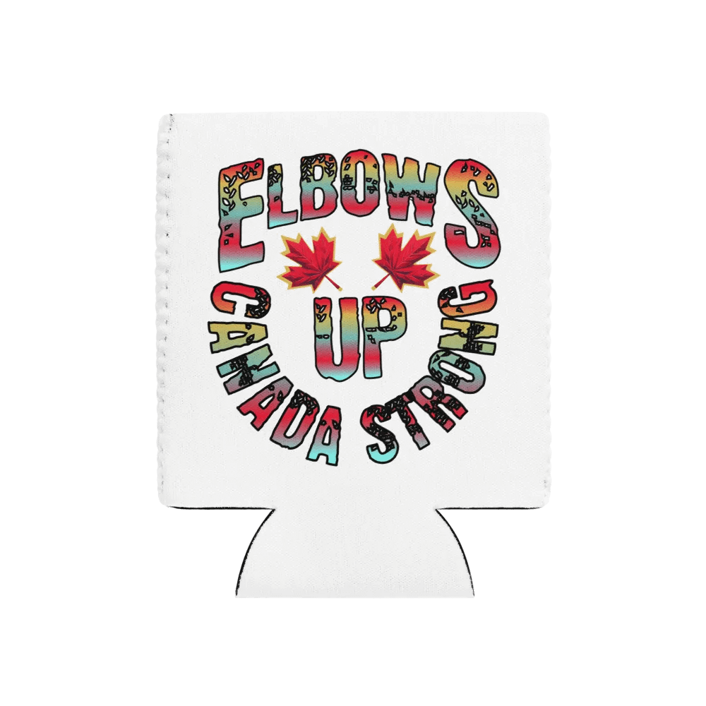 Elbows Up Canada Strong Can Cooler product image (1)