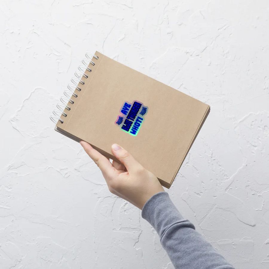 Blue Thunder Holographic Sticker Set product image (9)