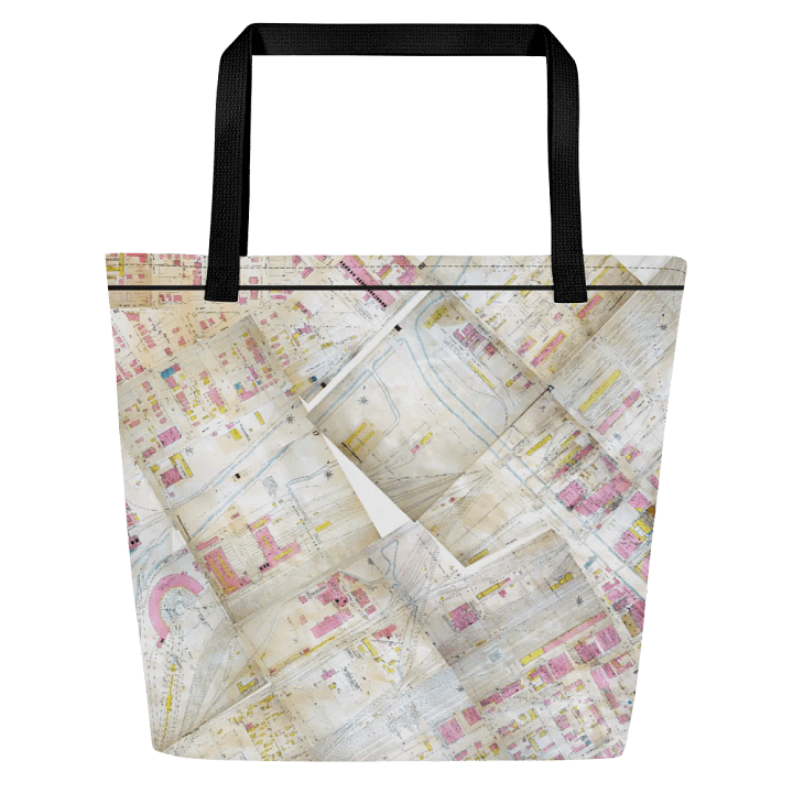 Auraria 1928 Map Mosaic Tote product image (1)