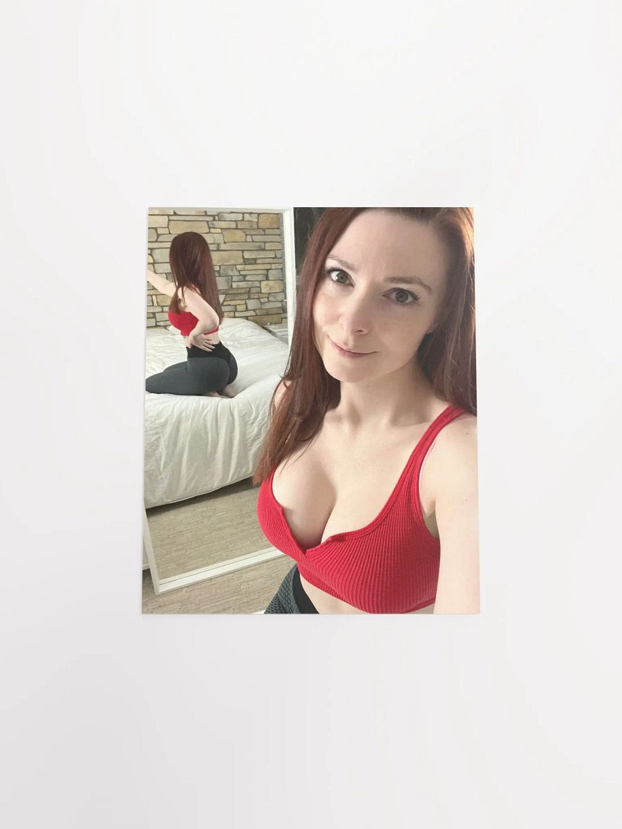 Red Crop Mirror Selfie Print product image (4)