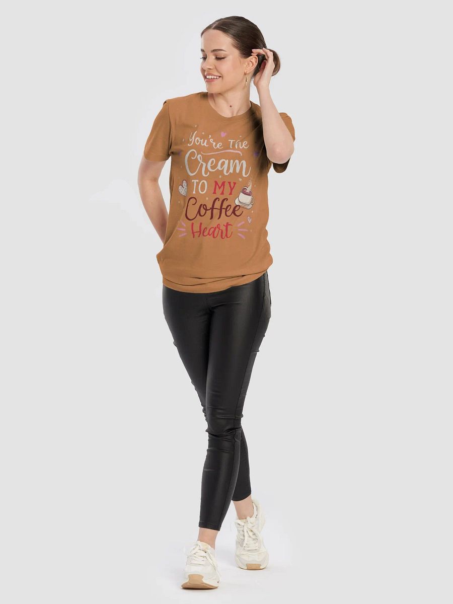 You're The Cream To My Coffee Heart Valentines T-Shirt product image (8)